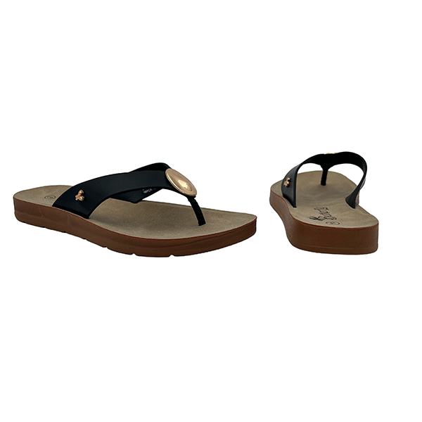 Toe Thong Sandal With Button - 1396