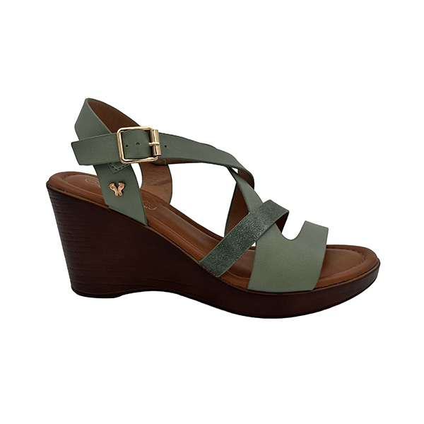 Medium High Strappy Wedge Sandal - 1397