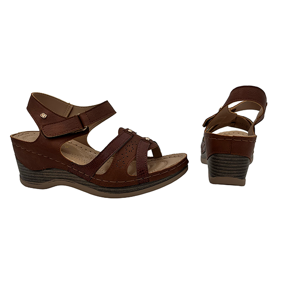 Comfort Sandal On Medium Wedge - 1398