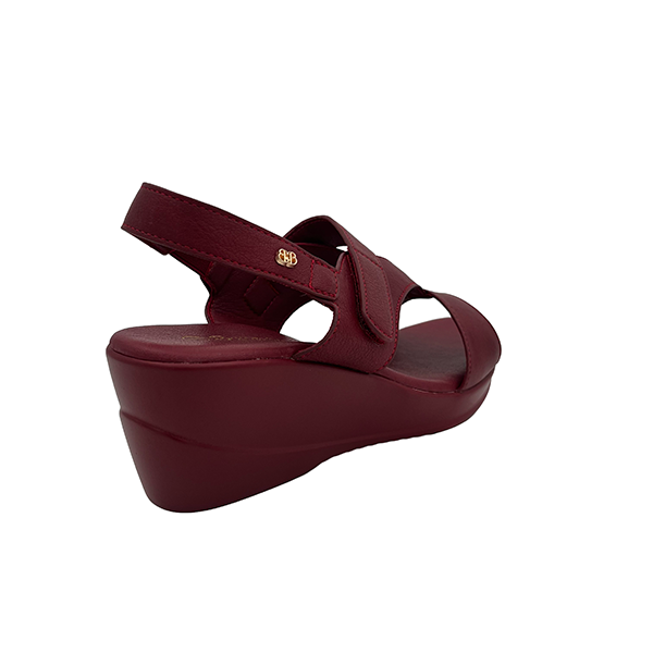 Comfort Velcro Strap Sandal On Wedge - 1399
