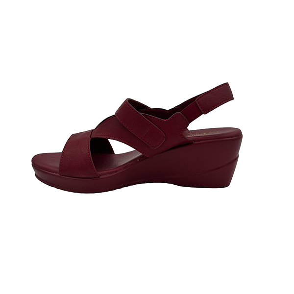 Comfort Velcro Strap Sandal On Wedge - 1399
