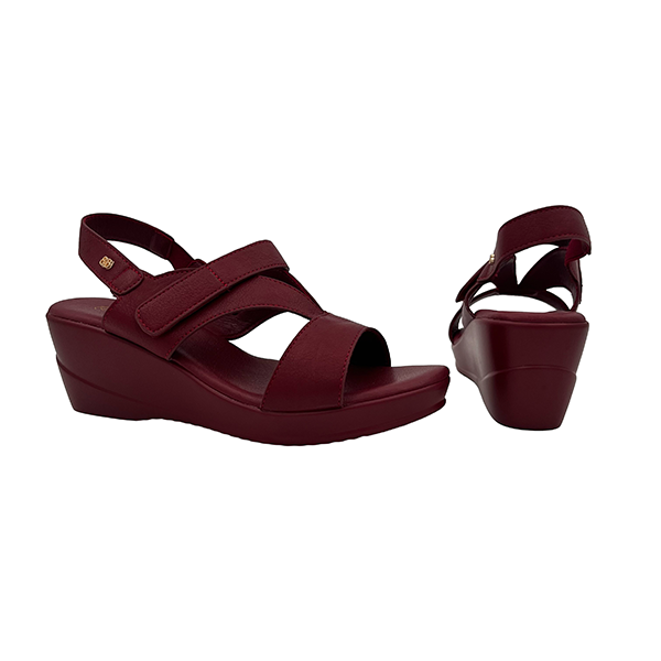 Comfort Velcro Strap Sandal On Wedge - 1399