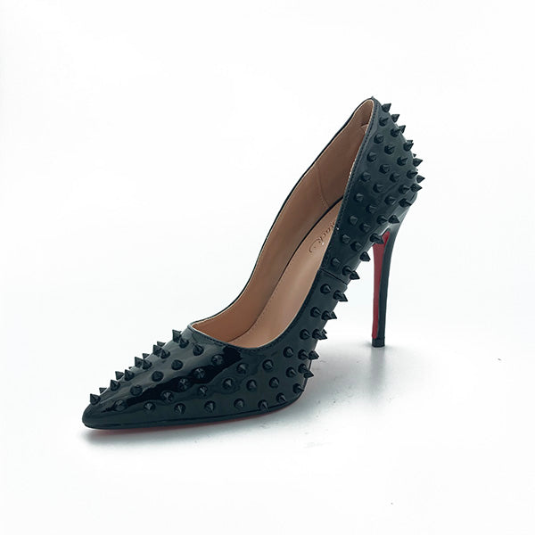 Black hotsell studded stilettos