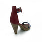 Open Toe Closed Back Ankle Strap - 0569