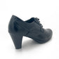 Lace Up Medium Heel Court - 0583