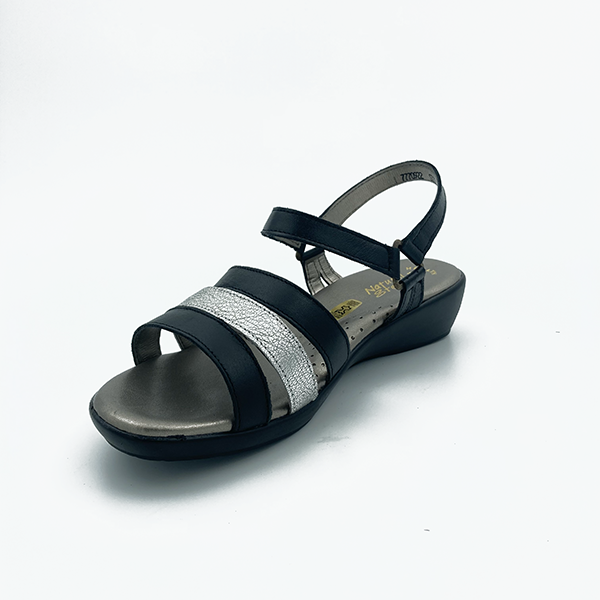 Ankle Strap Two Toned Straps Sandal - 0615