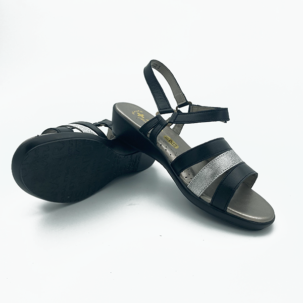 Ankle Strap Two Toned Straps Sandal - 0615