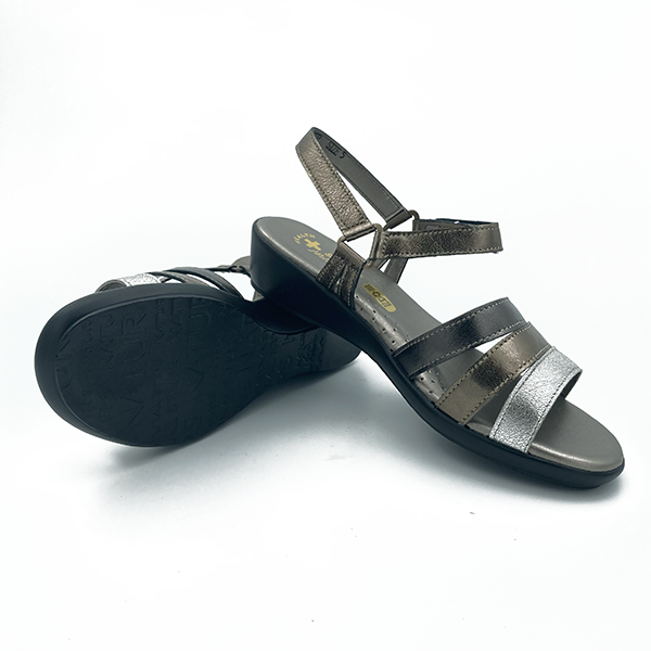 Ankle Strap Two Toned Straps Sandal - 0615