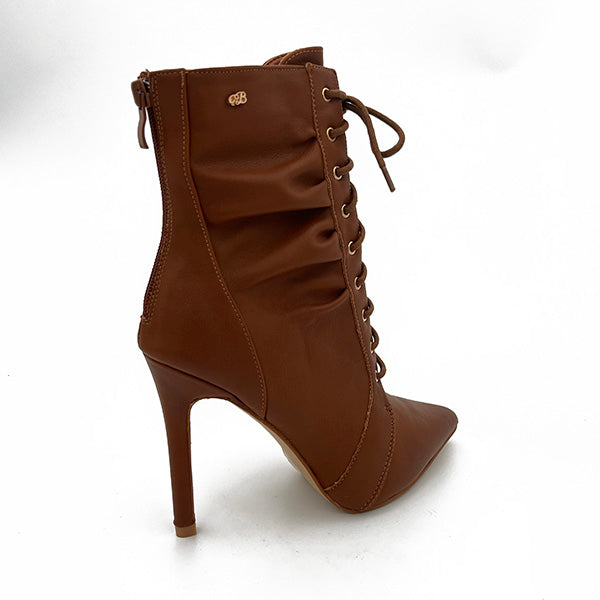 High Heel Front Lace Up Ankle Boot 0652 Joleys Shoes