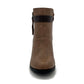 Two Toned High Heel Ankle Boot - 0654