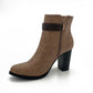 Two Toned High Heel Ankle Boot - 0654